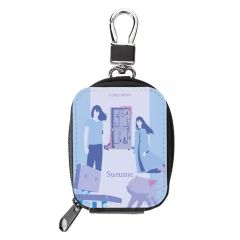 [중고] 가방 작중 장면 & 모티브 디자인 합피 가죽 미니 파우치 [참새의 문 체결]