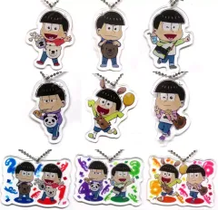 【中古】キーホルダー 全9種セット 「セガコラボカフェ おそ松さん×しろくまカフェ デフォルメアクリルチャーム～ぬいぐるみバッグver.～」