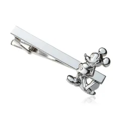 A0-60 ミッキーシルバー ネクタイピン プレゼント ディズニー
