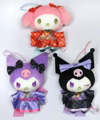 【中古】キーホルダー 全3種セット 浴衣マスコット 「マイメロディ・クロミ」