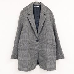 【札付き未使用品】セオリーリュクス　ハーフコート　38　千鳥格子　コクーン 札付き未使用品】セオリーリュクス ハーフコート 38 千鳥格子 コクーン