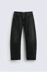 36) ザラ 25fw JEANS バレルフィット ブラック デニム 0840 368