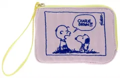 【中古】バッグ ピンク Favorite Storyシリーズ 刺繍フラットポーチ 「PEANUTS(SNOOPY)」