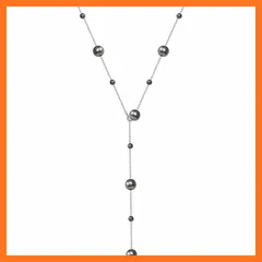 【新品】 [Chynian] ネックレスパール グレー ロングネックレス 真珠 レーディス 人気 オシャレ 調整可能 パーティー 結婚式 披露宴 レーディス アクセサリー 0