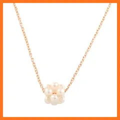 【新品】 [ジュエリーショップエム] 【お肌に優しいニッケルフリー】くす玉パールネックレス ピンクゴールド (n3355-PG) 1