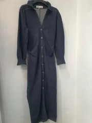 ザラ デニム ロング ONE PIECE (ストレッチ)