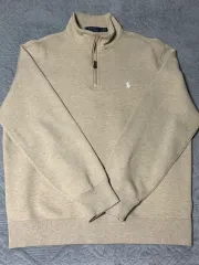 ポロラルフローレン ハーフジップアップ スウェット ベージュ