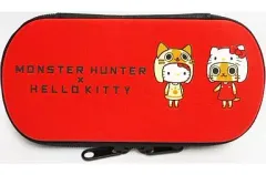【中古】家電サプライ ハローキティ＆アイルー EVAポーチ 「サンリオ当りくじ MONSTER HUNTER×HELLO KITTY」