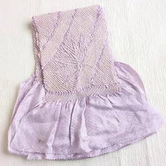 帯揚げ 絞り 中抜き 藤色 かえで 和装小物 成人式 振袖 カジュアル 249