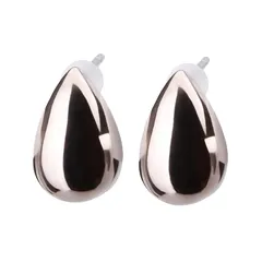 LOKUMI ピアス サージカルステンレス316L 金属アレルギー対応 日本製 SUS316L ドロップ 雫 レディース シルバー K24 ゴールド ピンクゴールド シンプル 小さめ 小ぶり ステンレス 316L 人気 ニッケルフリー スタッド ギフト プ 0