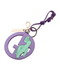 美品 ジョルジオアルマーニ バッグチャーム キーリング レディース GIORGIO ARMANI