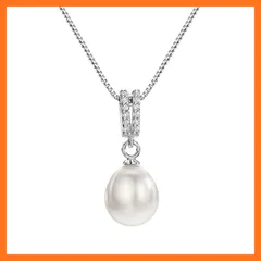 【新品】 [Michooyel] シルバー925 淡水真珠 CZ ネックレス レディース ペンダント ジュエリークリスマス 誕生日 入学式 卒業式 披露宴 発表会プレゼント 上品 大人 アレルギー対応 女性 ギフト アクセサリセサリ