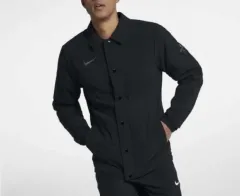 ナイキ バスケット x カイリービング コラボ キルティング ウィンドブレーカー コーチジャケット L _ ブラック