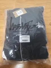 STUSSY ベーシック ブラック ジップアップ フーディー L 新品