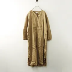 フォグリネンワーク fog linen work リトアニアリネン ブザムシャツ ワンピース ｜ベージュ トップス 長袖【2400014797671】