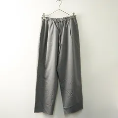 美品 ユニ yuni イージーワイドテーパードパンツ F＼グレー ドロスト ゴム アンビデックス【2400014778458】