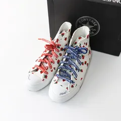 美品 コンバース CONVERSE TOKYO WOMEN × ミュベール MUVEIL いちご柄ハイカットスニーカー 23cm｜ホワイト 【2400014787221】