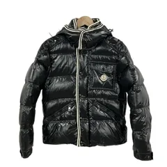 MONCLER(モンクレール) ダウンジャケット サイズ1 S メンズ 108786740338 黒×白×ネイビー