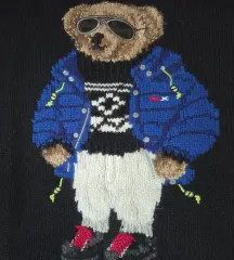 S ポロ ラルフローレン スキーベア ニット ブラック