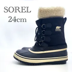 SOREL WINTER CARNIVAL NL1495-011 スノーブーツ USA7 ブラック レディース 靴