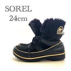 SOREL TIVOLI II NL2089-010 ティボリ2 ウインター スノーブーツ シューズ USA7 ブラック レディース 靴