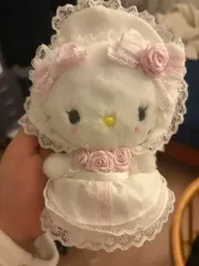 サンリオ ハローキティ ウェディング 白 フリル マスコット