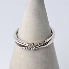 Jewel closet by L&CO K10 クロスダイヤモンドリング - メルカリ