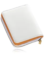 ゴートレザー サフィアーノレザー レディース 財布 二つ折り 本革 [ムラ] バイカラー スキミング防止