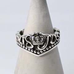 研磨済】 JUSTIN DAVIS ストーン クラウン リング 13号 ジャスティン