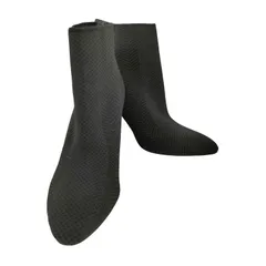 ザラ ZARA ヒールデザイン ニットショートブーツ レディース EUR：37 