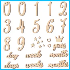 【特価商品】出産祝い 赤ちゃん 成長記録に 新生児 男の子 記念日フォト 撮影アイテム 写真道具 寝相アート 女の子 月齢カード 小物 ニューボーンフォト 長持ち ベビーマンスリーカッド 再利用可能 29枚セット マンスリーカード 天然木製 月齢フォト