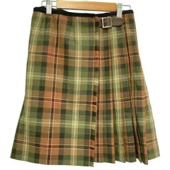 MARGARET HOWELL　ラップスカート　巻きスカート　ショート丈　ギャザー　チェック　Y2K　古着