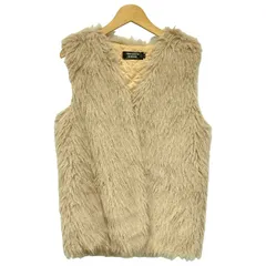 YINGSIYIYUN　ファーベスト　レイヤード　ボア　無地　フェイクファー　古着