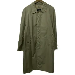 Burberry　ステンカラーコート　ロングコート　シングルボタン　無地　サイドポケット　ライナーなし　古着