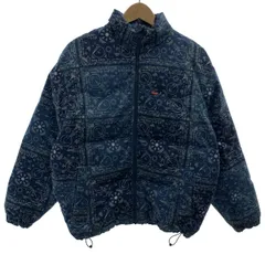 Levi's　ダウンジャケット　ブルゾン　ハイネック　フルジップ　総柄　ペイズリー柄　アメカジ　古着