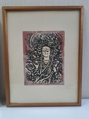 原田維夫（はらだつなお） 大判木版画『夕鶴』1989年制作 原田維夫（はらだつなお） 大判木版画『夕鶴』1989年制作 - メルカリ