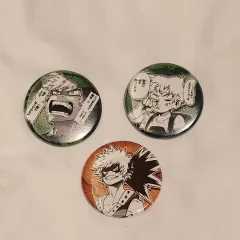 ヒロアカ) JUMP SHOP ヒロアカ フェア 爆豪 勝己 ピンバッジ 3個 まとめ セット