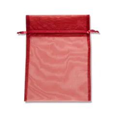 【未使用】10枚入り×2セット HEIKO ヘイコー オーガンジーバッグ 平袋タイプ LL ワイン(WN) 10枚 (008705077) シモジマ