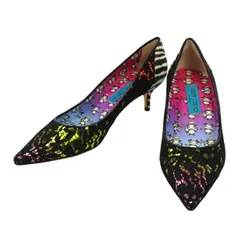 ジミーチュウ ロブ プルーイット コラボ ANOUK パンプス レディース ブラック JIMMY CHOO【中古】 【アパレル・小物】