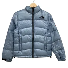 THE NORTH FACE(ノースフェイス) ブルゾン サイズS レディース - ライトブルー 長袖/ジップアップ/中綿/収納ポーチ/冬