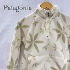 patagonia シンチラ ボタニカル柄 ハーフジップ フリース RN51884 アウター WOMEN'S XS オフホワイト アウトドア レディース ファッション _201021