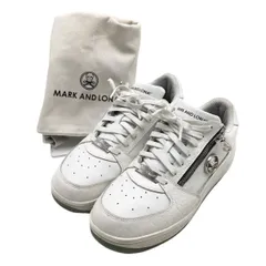 マークアンドロナ ゴルフシューズ 白 MLS-1C-SS01 スカル スパイクレス トートバッグ付  メンズ 27.0 ゴルフウェア MARK＆LONAのサムネイル