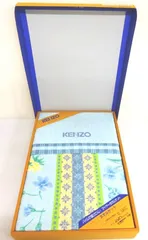 M[宅100]0722 KENZO ケンゾー パイルが抜けにくいマイヤータオルケット 140×190cm 西川産業 未使用品