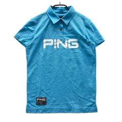 サイズ：LL AND PER SE アンパスィ 半袖ポロシャツ 総柄 ネイビー系