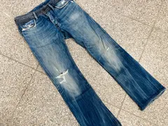 ★DIESEL ディーゼル REYHAN レイハン W27 L30 デニム 異素材 ダメージ ウォッシュ加工 イタリア製 レディース ユニセックス 中古品 ■管理2M172