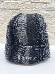 R00173　SUPREME シュプリーム｜Knit Cap ニット帽｜Multi Color マルチカラー｜ストライプ｜ロゴ刺繍｜メンズ｜Y2K｜90S｜古着｜アメカジ｜USA古着｜ヴィンテージ｜今期トレンド｜フォロー割