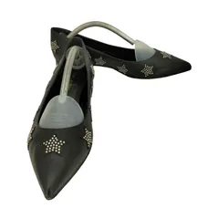 サンローラン Saint Laurent ポインテッドトゥ スタースタッズパンプス レディース  38