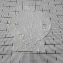 ◇ Θ アンフィーロ UNF/LO タートルネック長袖カットソー ホワイト系 M レディース E  【1601210007996】