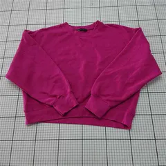 ◇ ⊇ ザラ ZARA クルーネックスウェットシャツ ピンク系 Lサイズ レディース E  【1512220032789】