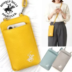 ビバリーヒルズポロクラブ スマホポーチ BH2009 スマホショルダー BEVERLY HILLS POLO CLUB 斜め掛け メンズ レディース スマホケース ショルダーバッグ 肩掛け プレゼント 送料無料 BHPC ポロ ギフト